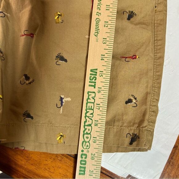 Vintage Eddie Bauer Fly Fishing pattern shorts 35W 100 percent cotton - Picture 14 of 15